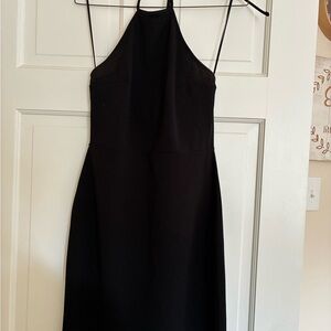 Express Elegant Black Halter Dress
